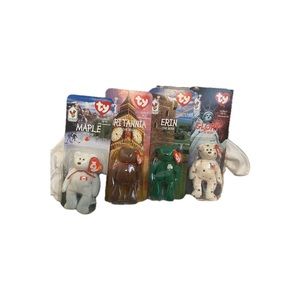 McDonalds Beanie Baby Erin Maple Britannia Glory the Bear